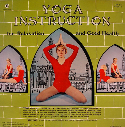 No Artist : Yoga Instructions For Relaxation And Good Health: Volume 1 (LP, Album)