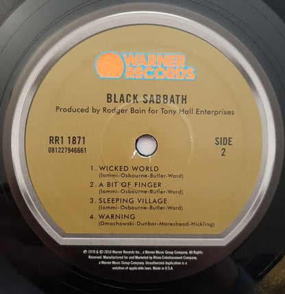 Black Sabbath : Black Sabbath (LP, Album, RE, RM, Gat)