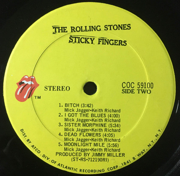 The Rolling Stones : Sticky Fingers (LP, Album, RI )