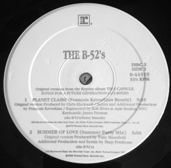 The B-52's : Time Capsule - The Mixes (2x12", Ltd)