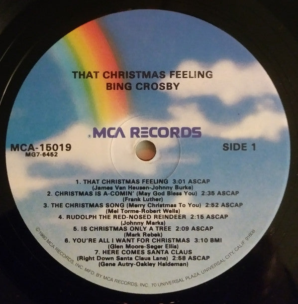Bing Crosby : That Christmas Feeling (LP, Album, RE, Blu)