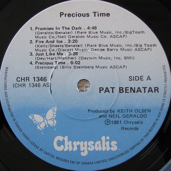 Pat Benatar : Precious Time (LP, Album)