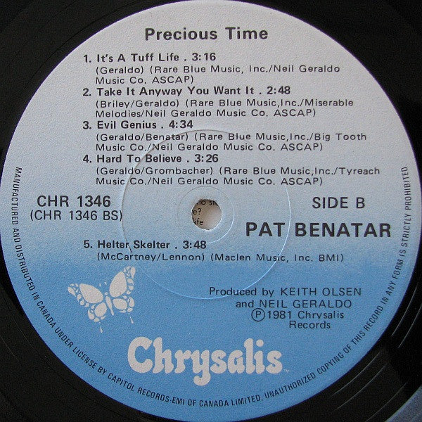 Pat Benatar : Precious Time (LP, Album)