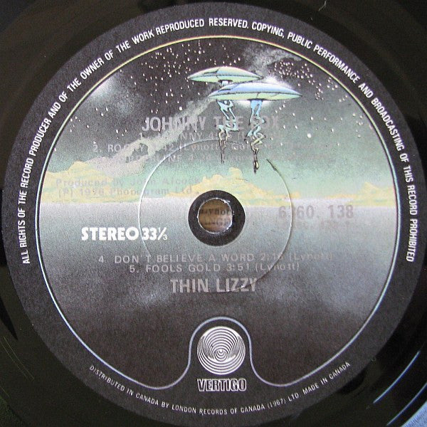Thin Lizzy : Johnny The Fox (LP, Album)