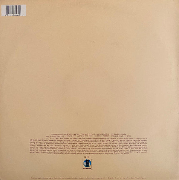 Joni Mitchell : Court And Spark (LP, Album, RE, Spe)