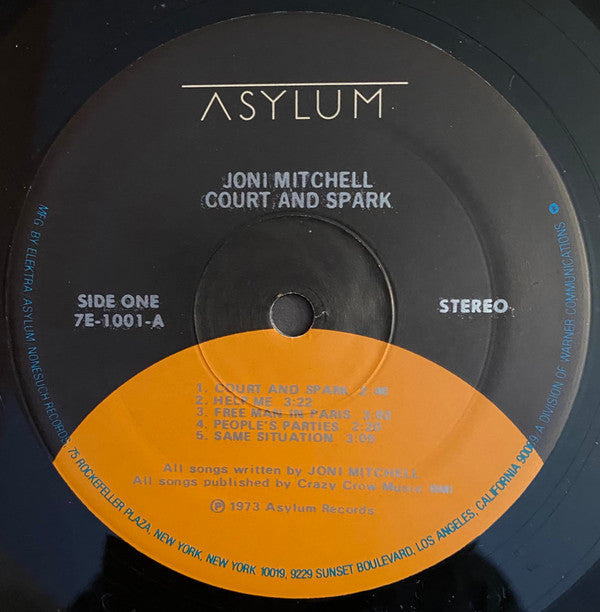 Joni Mitchell : Court And Spark (LP, Album, RE, Spe)