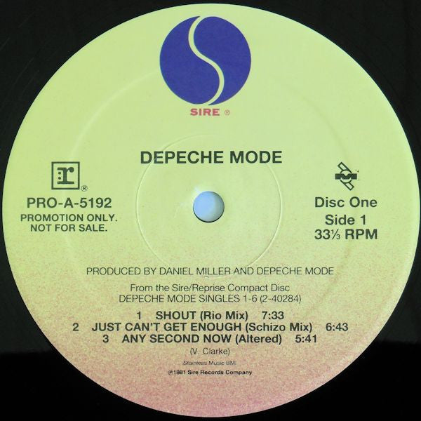 Depeche Mode : PRO-A-5192 Selections From The Commercially Available Limited Edition Box Sets One And Two (2xLP, Comp, Promo, Smplr)