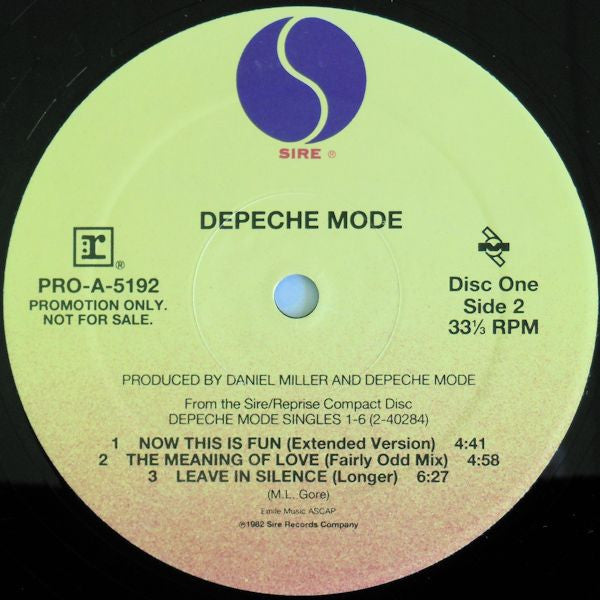 Depeche Mode : PRO-A-5192 Selections From The Commercially Available Limited Edition Box Sets One And Two (2xLP, Comp, Promo, Smplr)