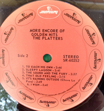 The Platters : More Encore Of Golden Hits (LP, Comp)