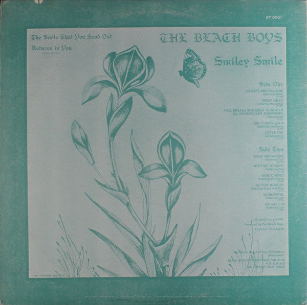 The Beach Boys : Smiley Smile (LP, Album, Scr)