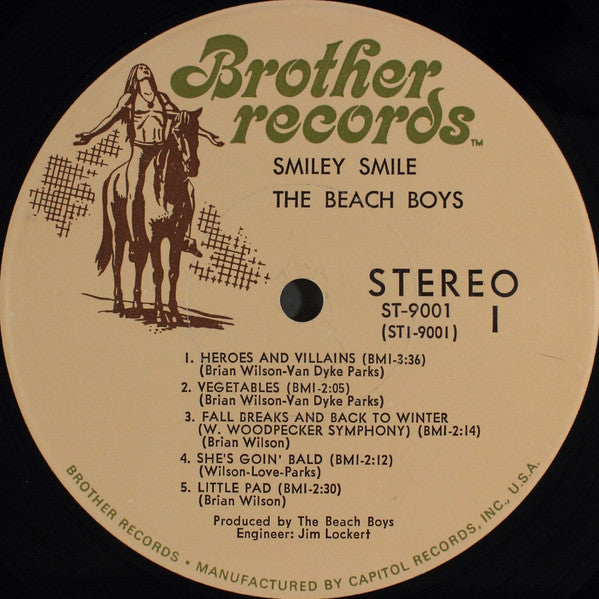 The Beach Boys : Smiley Smile (LP, Album, Scr)