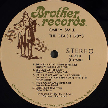 The Beach Boys : Smiley Smile (LP, Album, Scr)