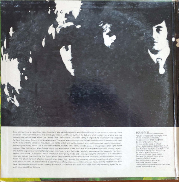 Procol Harum : Shine On Brightly (LP, Album, Pit)