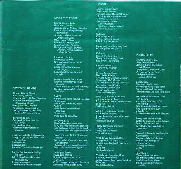 Christopher Cross : Christopher Cross (LP, Album, Win)