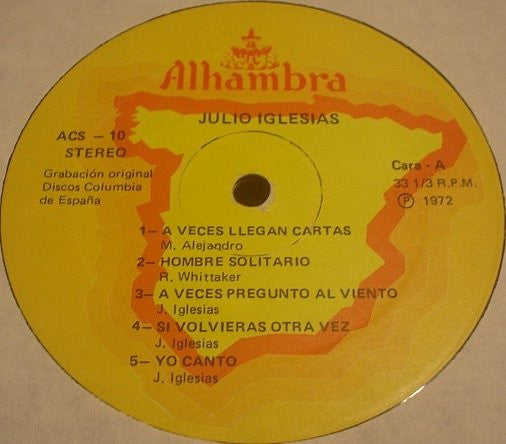 Julio Iglesias : Julio Iglesias (LP, Album, RE)
