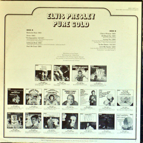 Elvis* : Pure Gold (LP, Comp, Hol)