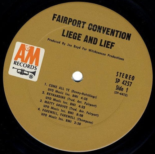 Fairport Convention : Liege & Lief (LP, Album, Pit)