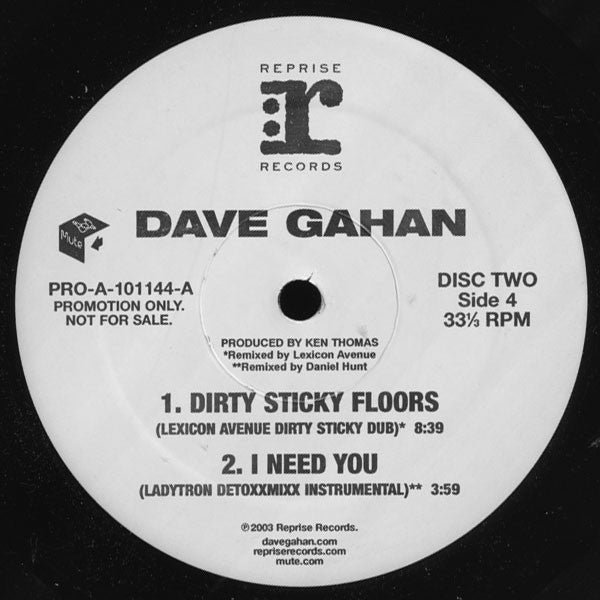 Dave Gahan : I Need You (2x12", Promo)