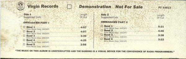 Mike Oldfield : Ommadawn (LP, Album, Promo, Ter)