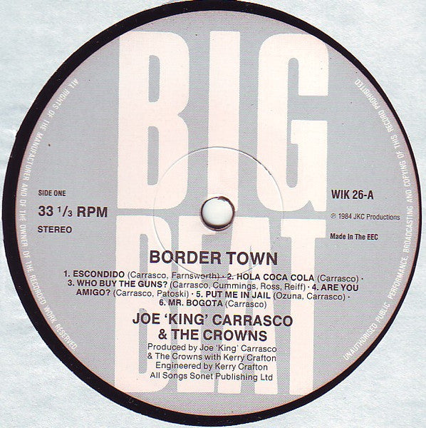 Joe King Carrasco & The Crowns : Border Town (LP, Album)
