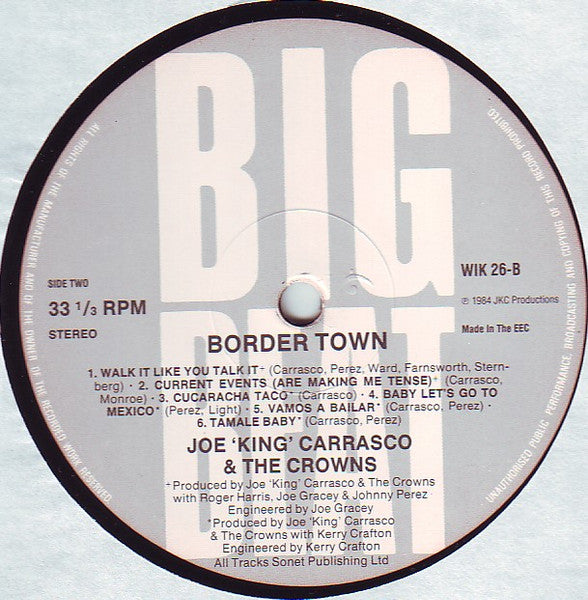 Joe King Carrasco & The Crowns : Border Town (LP, Album)