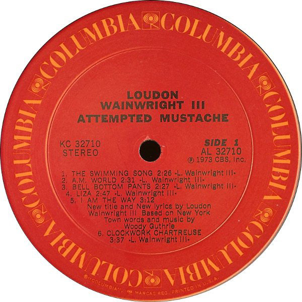 Loudon Wainwright III : Attempted Mustache (LP, Album, Ter)
