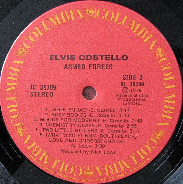 Elvis Costello And The Attractions* : Armed Forces (LP, Album)