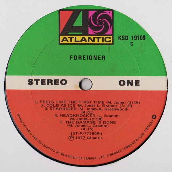 Foreigner : Foreigner (LP, Album)