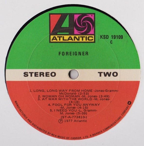 Foreigner : Foreigner (LP, Album)