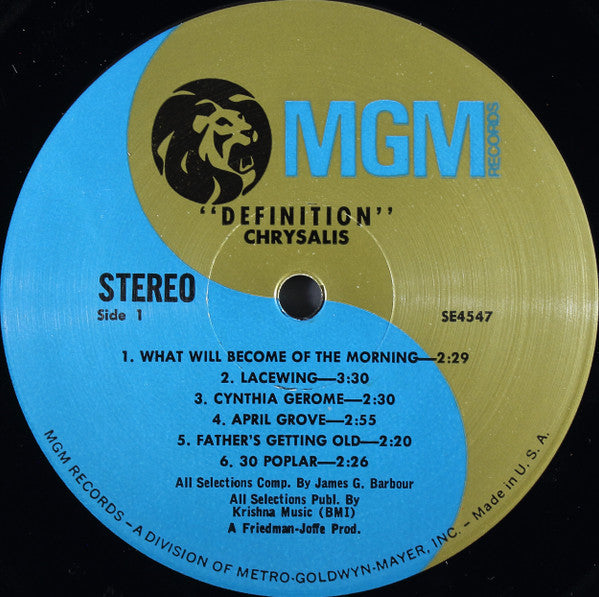 Chrysalis (3) : Definition (LP, Album, MGM)