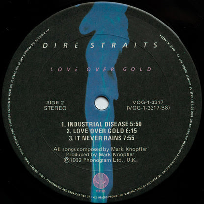 Dire Straits : Love Over Gold (LP, Album, Bla)