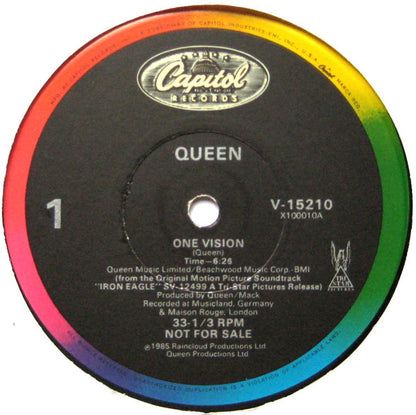 Queen : One Vision (12", Single, Promo)