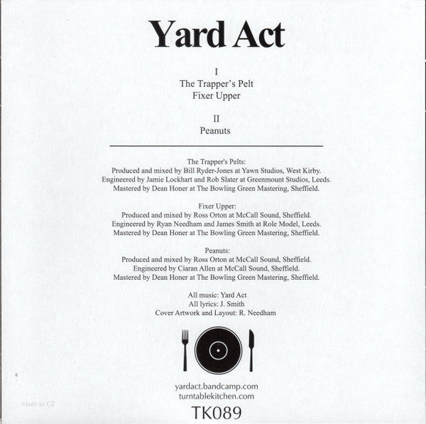 Yard Act : The Trapper's Pelts / Fixer Upper / Peanuts (7", EP, Ltd, Amb)