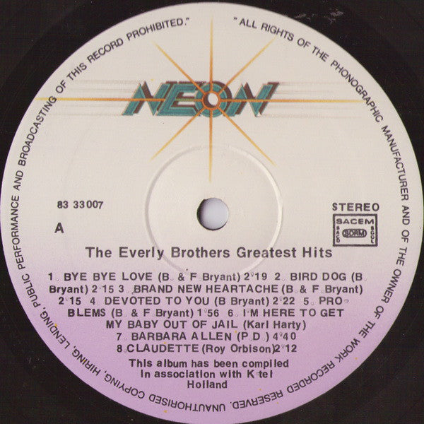 The Everly Brothers* : Greatest Hits (LP, Comp)