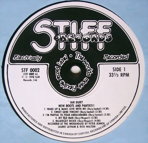 Ian Dury : New Boots And Panties!! (LP, Album, Ext)