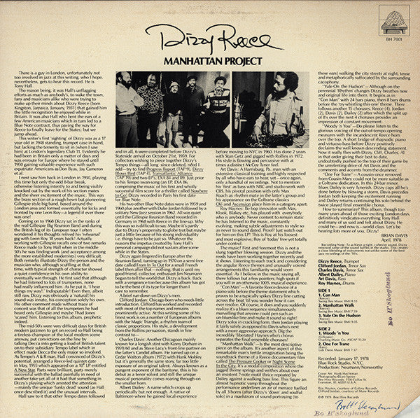 Dizzy Reece Sextet : Manhattan Project (LP, Album)