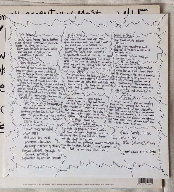 Melvins : Ozma (LP, Album)