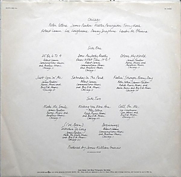 Chicago (2) : Chicago IX Chicago's Greatest Hits (LP, Comp, RE, Don)