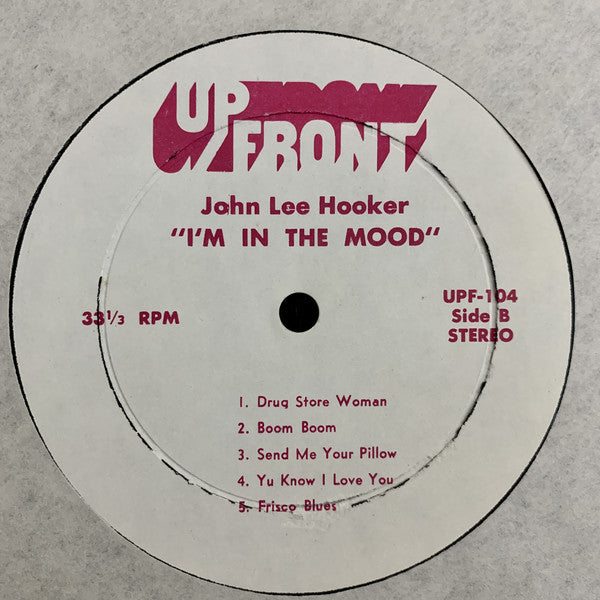 John Lee Hooker : I'm In The Mood (LP, Album, Comp)