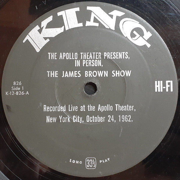 James Brown : James Brown Live At The Apollo (LP, Album, Mono)