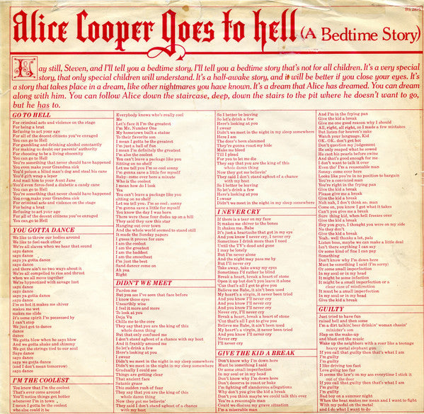 Alice Cooper (2) : Goes To Hell (LP, Album)