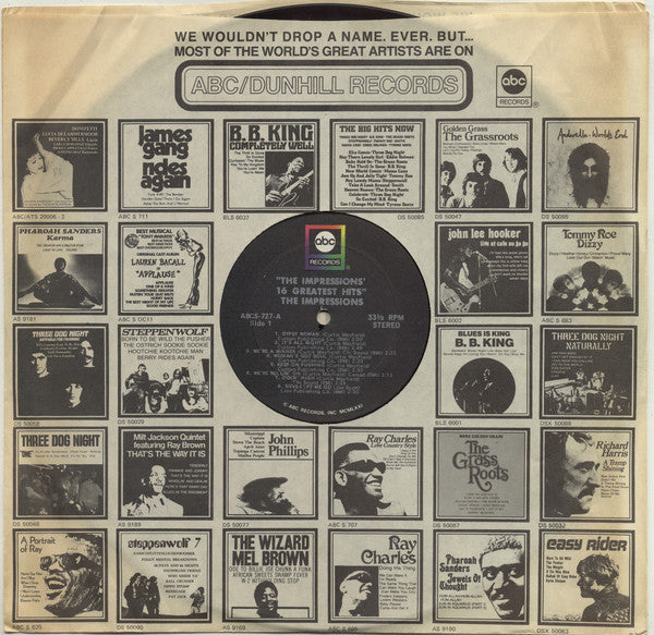 The Impressions : 16 Greatest Hits (LP, Comp)