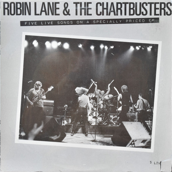 Robin Lane & The Chartbusters : 5 Live (12", EP, Win)