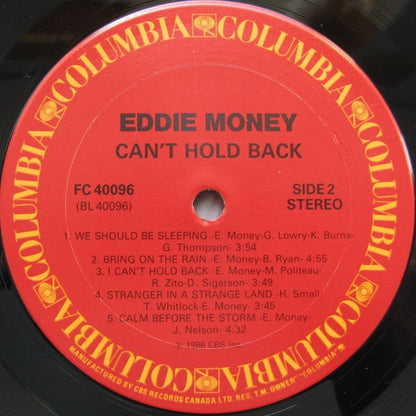 Eddie Money : Can't Hold Back (LP, Album)