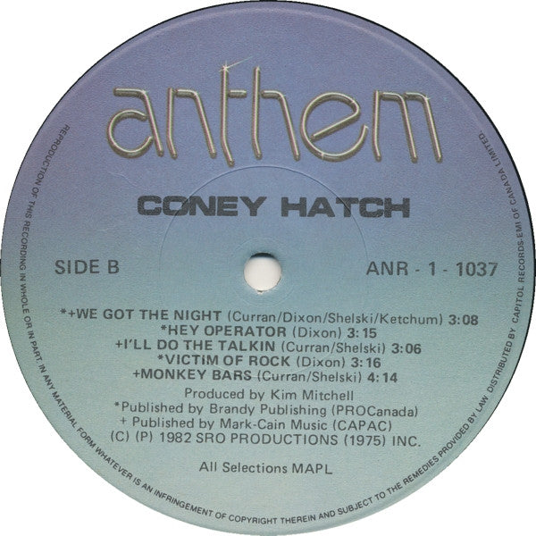 Coney Hatch : Coney Hatch (LP, Album)