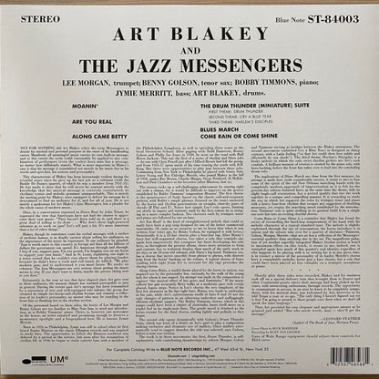 Art Blakey And The Jazz Messengers* : Moanin' (LP, Album, RE, 180)