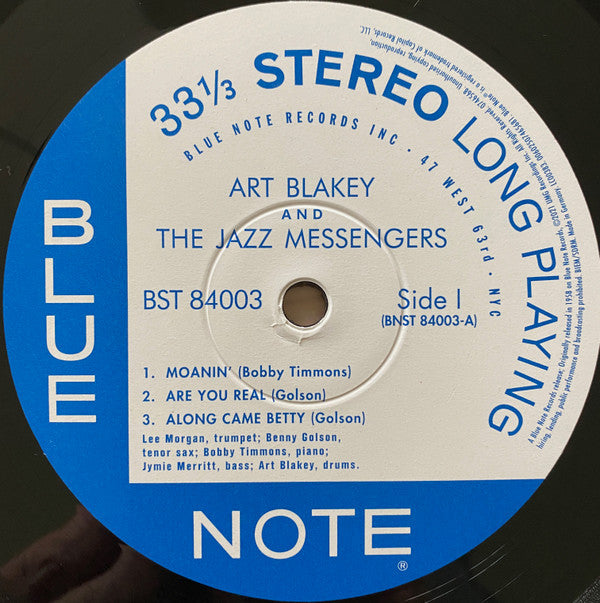 Art Blakey And The Jazz Messengers* : Moanin' (LP, Album, RE, 180)