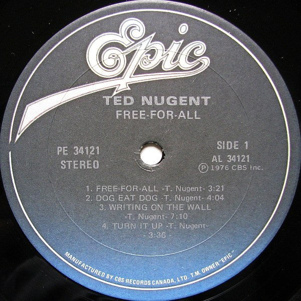 Ted Nugent : Free-For-All (LP, Album, RE, Gat)