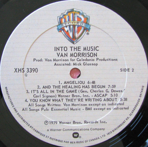Van Morrison : Into The Music (LP, Album)