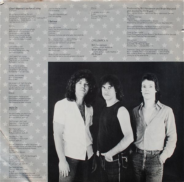 Chilliwack : Wanna Be A Star (LP, Album, Ind)